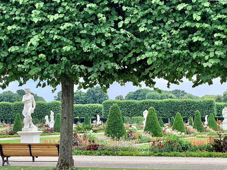 Eine Gartenlandschaft.